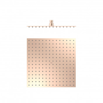 Overhead shower 30x30 cm, Tres Complementos Ducha - 24-K Gold Matowe