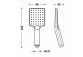 Hand shower ECO-DROP, Tres Complementos Ducha - Czerń Metalizowana