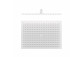 Overhead shower 45x31.5 cm, Tres Complementos Ducha - Steel