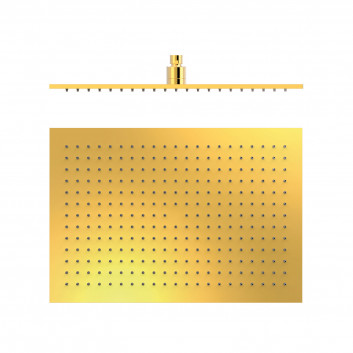 Overhead shower 45x31.5 cm, Tres Complementos Ducha - 24-K Gold Matowe