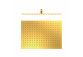 Overhead shower 45x31.5 cm, Tres Complementos Ducha - 24-K Gold Matowe