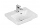 Wall-hung washbasin/vanity Villeroy & Boch Subway 3.0, 50x40cm, z overflow, otwór na armaturę, Weiss Alpin