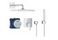 Shower set Grohe Tempesta 210, concealed, mixer thermostatic, chrome