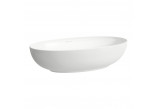 ILBAGNOALESSI countertop washbasin cienkościenna oval z ceramiczną osłoną odpływu