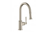 Kitchen faucet Axor Montreux, wys. 39,6 cm, single lever, with pull-out spray, DN15, chrome