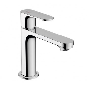 Single lever washbasin faucet 110 with pop-up waste with pull-rod, Hansgrohe Rebris S - Chrome 