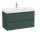 Set łazienkowy Unik 2 100cm z umywalką i 2 szufladami, dark green mat