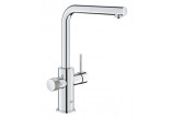Mixer filtrująca with pull-out spray, GROHE BLUE PURE MINTA - stainless steel
