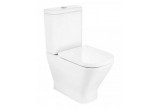 Close-coupled wc WC Roca Gap Rimless Square, 65x36.5cm, drain double, white