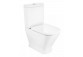 Close-coupled wc WC Roca Gap Rimless Square, 65x36.5cm, drain double, white