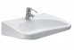 Countertop washbasin Roca 60 cm, rectangular, with tap hole, FINECERAMIC - White