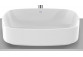 Countertop washbasin Roca 60 cm, rectangular, with tap hole, FINECERAMIC - White