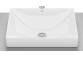 Countertop washbasin Roca 50 cm, oval, without tap hole, FINECERAMIC - White