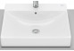 Countertop washbasin Roca 50 cm, rectangular, without tap hole, FINECERAMIC - White