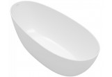 Bathtub freestanding oval Villeroy & Boch Antao, 170x75cm, Quaryl, stone white