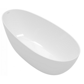 Bathtub freestanding oval Villeroy & Boch Antao, 170x75cm, Quaryl, morning green