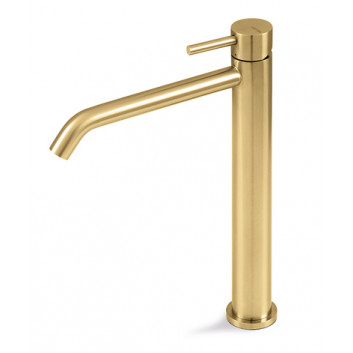 Washbasin faucet Vema Otago, standing, spout 128mm, without pop, brushed gold