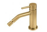 Bidet mixer Vema Otago, standing, spout 110mm, with pop-up waste, brushed gold