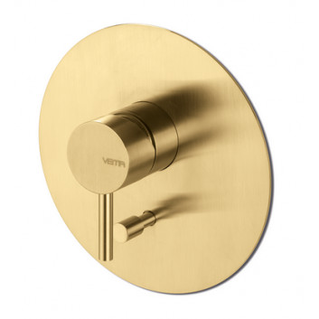 Concealed shower mixer Vema Otago, brushed gold