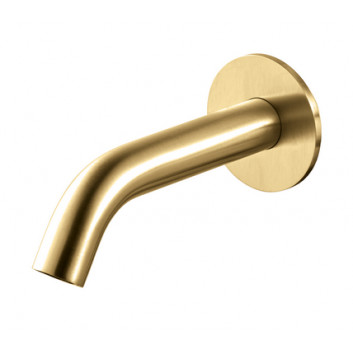 Spout basin wall mounted Vema Otago,spout 150mm, brushed gold