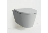 Wall-hung wc WC Laufen Kartell by Laufen, 54,5x37cm, rimless - szary mat