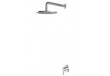 Thermostatic shower system wall mounted, Omnires Armance - Brushed brass