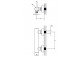Thermostatic mixer prysznicowo-bath 3-wyjściowa concealed, component wall mounted, Omnires Y - Nikiel 