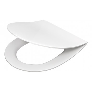 Toilet seat Deante Peonia Zero slim with soft closing - antracyt, titanium