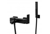 Bath tap with shower set Corsan Ango ,black