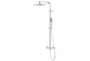 Shower set Corsan Ango,overhead shower LED, obrotowa spout, black