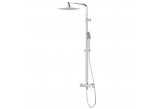 Shower set with thermostat Corsan Ango,overhead shower LED, black