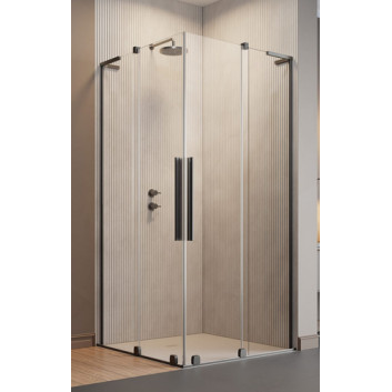 Cabin Walk-In Radaway Modo F II 120, profil brushed nickel, glass transparent