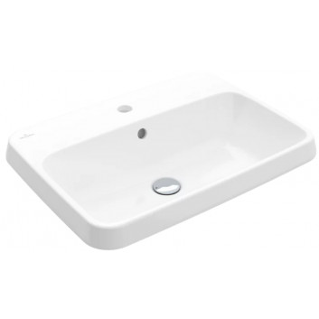 Recessed washbasin - Villeroy & Boch/Architectura, 600 x 450 x 170 mm, Weiss Alpin, z overflow, Nieszlifowany