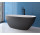 Bathtub freestanding Besco Goya Matt B&W, 170x72cm, oval, black mat/white