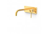 Component wall mounted do podtynkowego korpusu baterii umywalkowe TRES Slim Exclusive, spout 240mm, gold