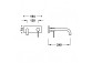 Component wall mounted do podtynkowego korpusu baterii umywalkowe TRES STUDY, spout 240mm, chrome