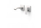 Component wall mounted do podtynkowego korpusu baterii umywalkowe TRES Cuadro, spout 153mm, chrome 