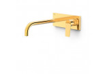 Component wall mounted do podtynkowego korpusu washbasin mixer TRES Project-Tres, spout 240mm, gold