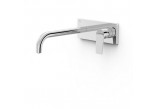Component wall mounted do podtynkowego korpusu washbasin mixer TRES Project-Tres, spout 240mm, chrome
