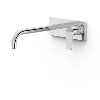 Component wall mounted do podtynkowego korpusu washbasin mixer TRES Project-Tres, spout 240mm, gold