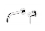 Washbasin faucet Giulini Giovanni Futuro single lever wall mounted 2-hole, złota- sanitbuy.pl