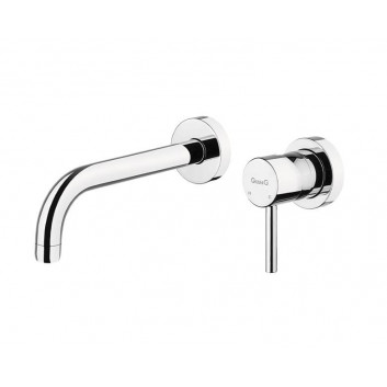 Washbasin faucet Giulini Giovanni Futuro single lever wall mounted 2-hole, złota- sanitbuy.pl