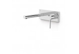 Component wall mounted do podtynkowego korpusu washbasin mixer TRES Project-Tres, spout 240mm, white matt