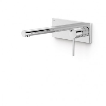 Component wall mounted do podtynkowego korpusu washbasin mixer TRES Project-Tres, spout 240mm, white matt