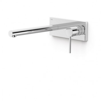 Component wall mounted do podtynkowego korpusu washbasin mixer TRES Max, spout 180mm, chrome