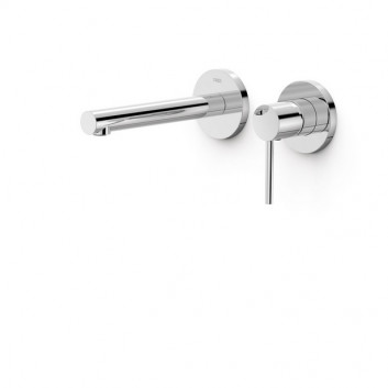 Component wall mounted do podtynkowego korpusu washbasin mixer TRES Max, spout 240mm, chrome