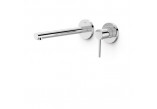 Component wall mounted do podtynkowego korpusu washbasin mixer TRES Max, spout 177mm, chrome