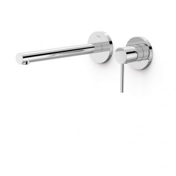 Component wall mounted do podtynkowego korpusu washbasin mixer TRES Max, spout 177mm, chrome