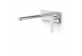 Component wall mounted do podtynkowego korpusu washbasin mixer TRES Class, spout 240mm, chrome