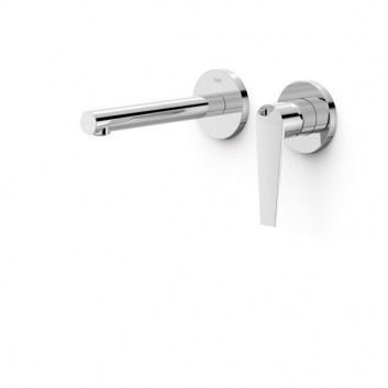 Component wall mounted do podtynkowego korpusu washbasin mixer TRES Class, spout 240mm, chrome